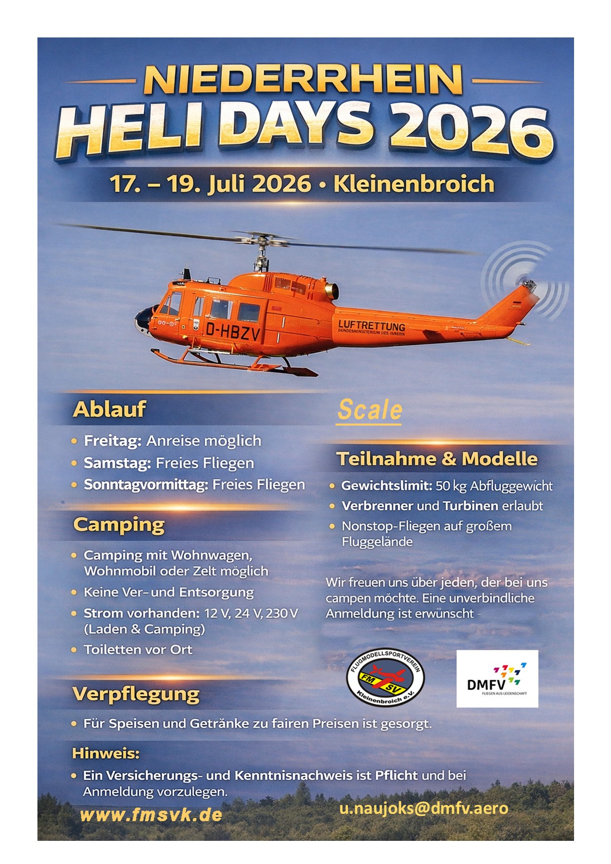 DMFV Niederrhein HeliDays 2026
