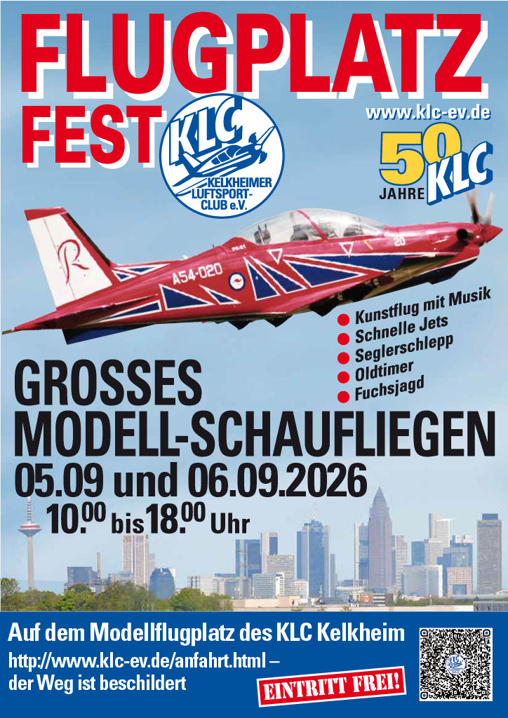 Flugplatzfest des Kelkheimer Luftsport Club 2026
